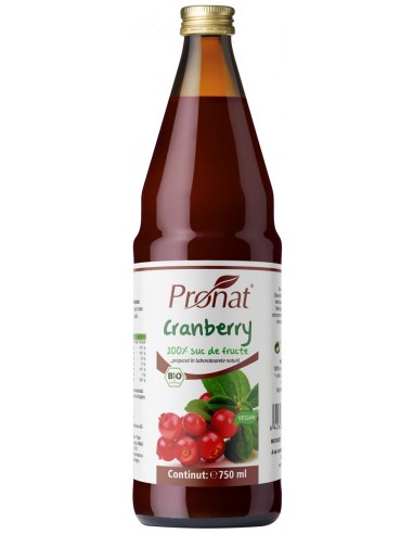 Suc de merisoare (afine rosii), 100%,...