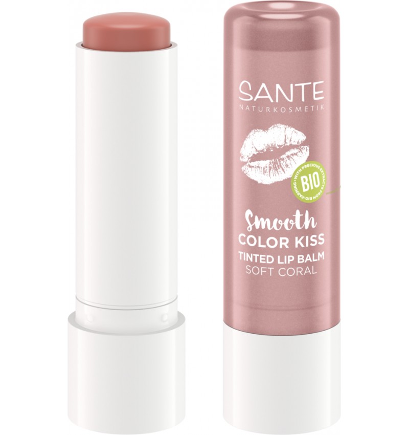 Balsam bio de buze Soft Coral Sante