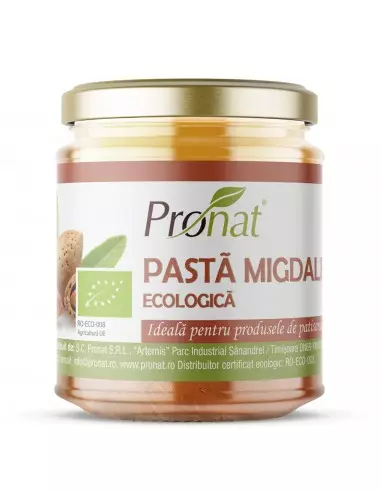 Pasta de migdale bio, 160g Pronat