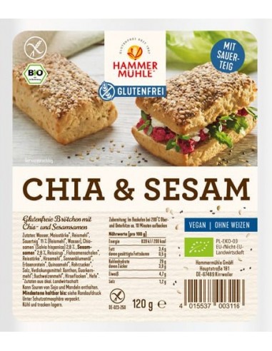 Chifle fara gluten cu seminte de chia...