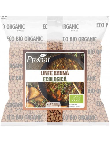 Linte bruna bio, 400g Pronat