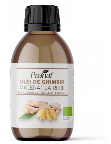 Ulei bio de ghimbir macerat la rece,...