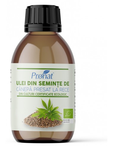 Ulei bio din seminte de canepa presat...