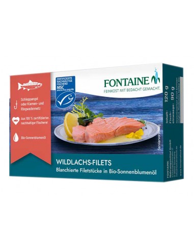 File de somon sălbatic în ulei bio de...