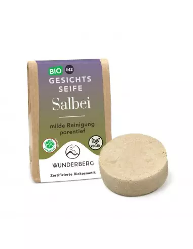 Săpun bio pentru față cu salvie, 48g...