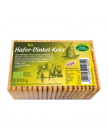 Biscuiti bio cu ovaz, 200 g LIEBHART'S
