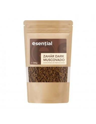 Zahăr dark Muscovado, 300g Esential