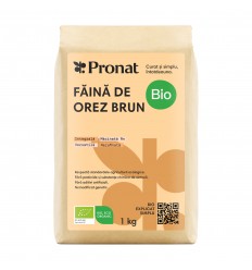 Faina de orez brun bio, 1kg...