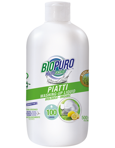 BIOPURO – Detergent lichid pentru vase, 500ml