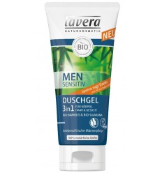 LAVERA – MEN Sensitiv – Gel de duș 3 în 1, 200 ml 