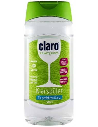 CLARO - Solutie bio de clatire pentru masina de spalat vase, 500 ml.