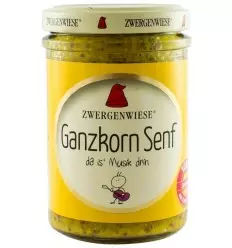 Muștar BIO cu semințe de muștar întregi 160 ml