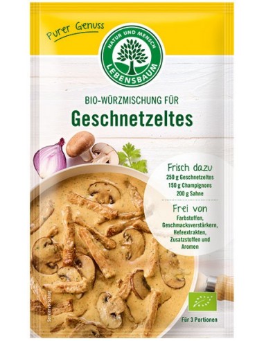 Lebensbaum – amestec BIO de condimente pentru felii de carne in stil german, 28g