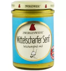 Zwergenwiese – Mustar BIO mediu iute, 160ml