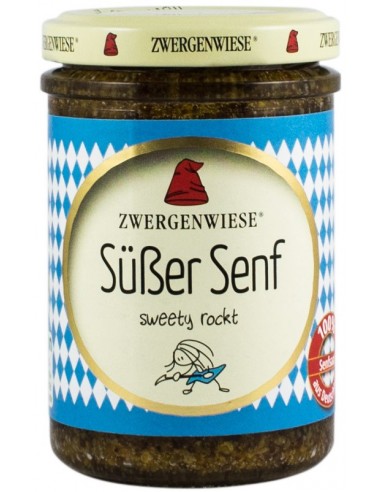 Zwergenwiese – Mustar BIO dulce cu seminte de mustar, 160ml   