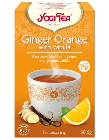 Ceai BIO Ghimbir cu portocale si vanilie Yogi Tea® 30 g
