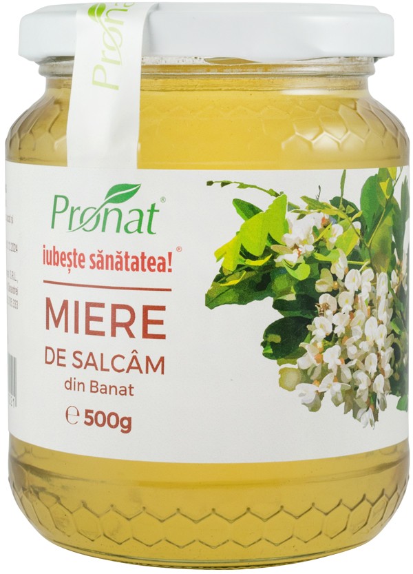 Miere de salcam, 500g Pronat