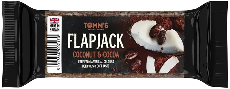 Baton energizant Flapjack cu nuca de cocos si cacao, 100g Bombus