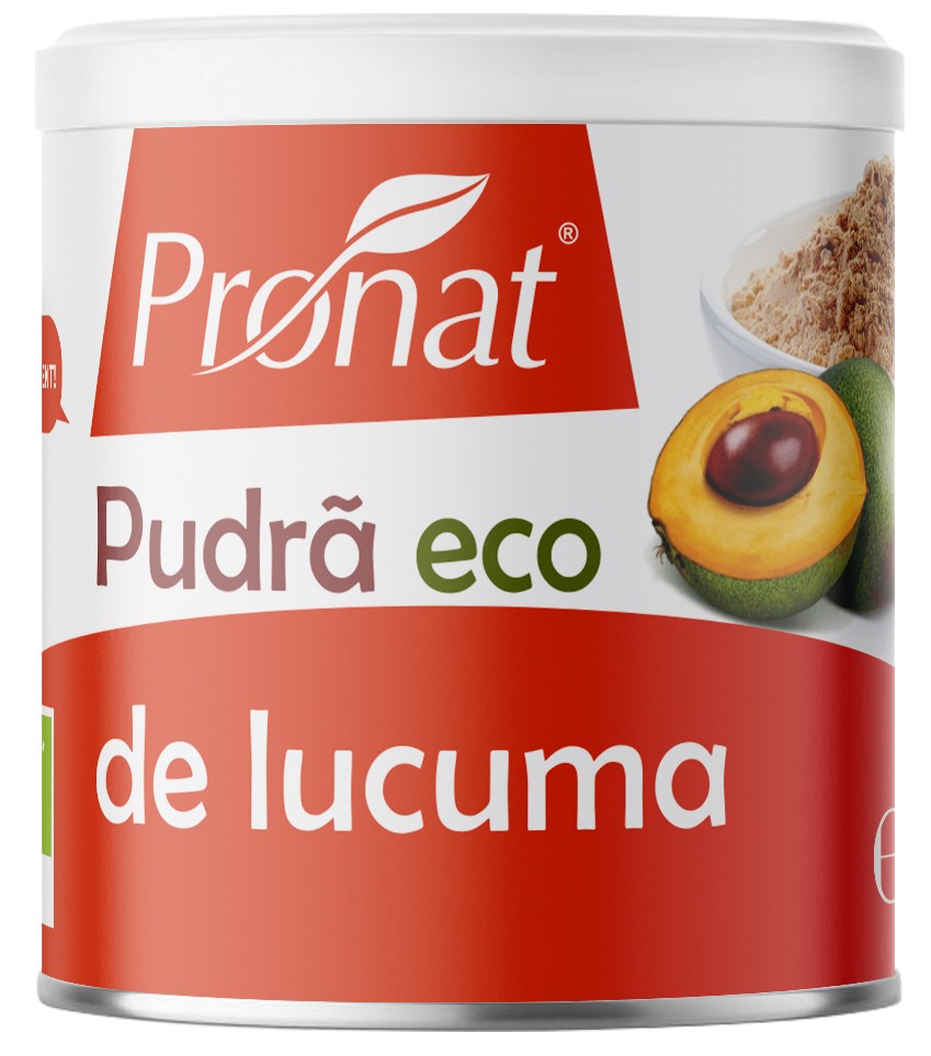 Pudra de lucuma bio, 90g Pronat