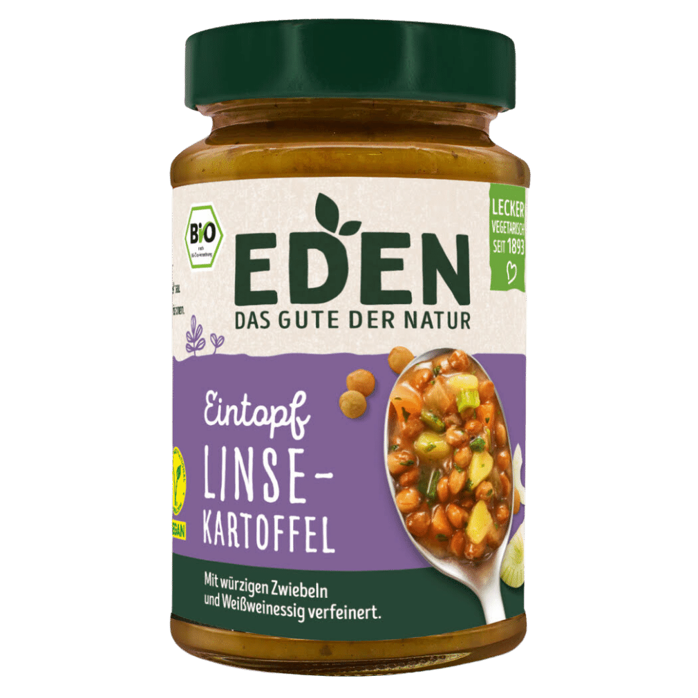 Tocana bio de cartofi si linte, 400g eden