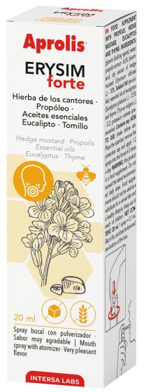 Erysim forte, spray impotriva inflamatiilor din gat, cu propolis, 20ml Aprolis