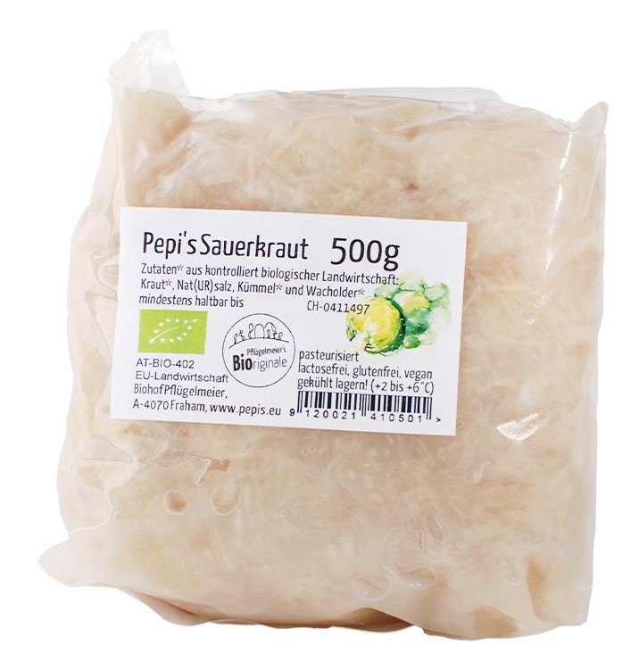 Varza murata bio, 500g Pepi`s Sauerkraut