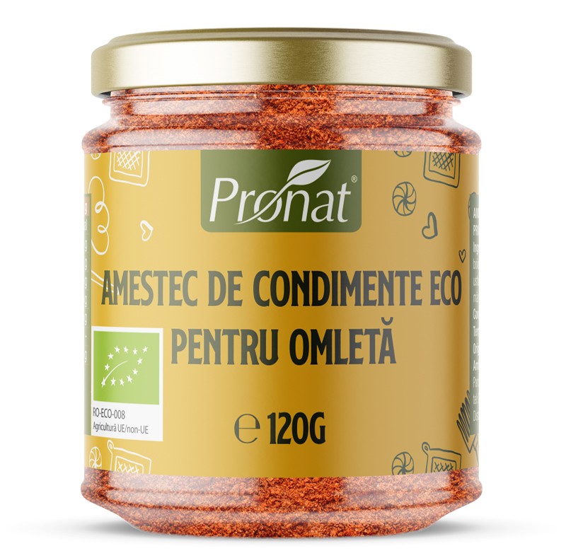 Amestec de condimente bio pentru omleta, 120g Pronat