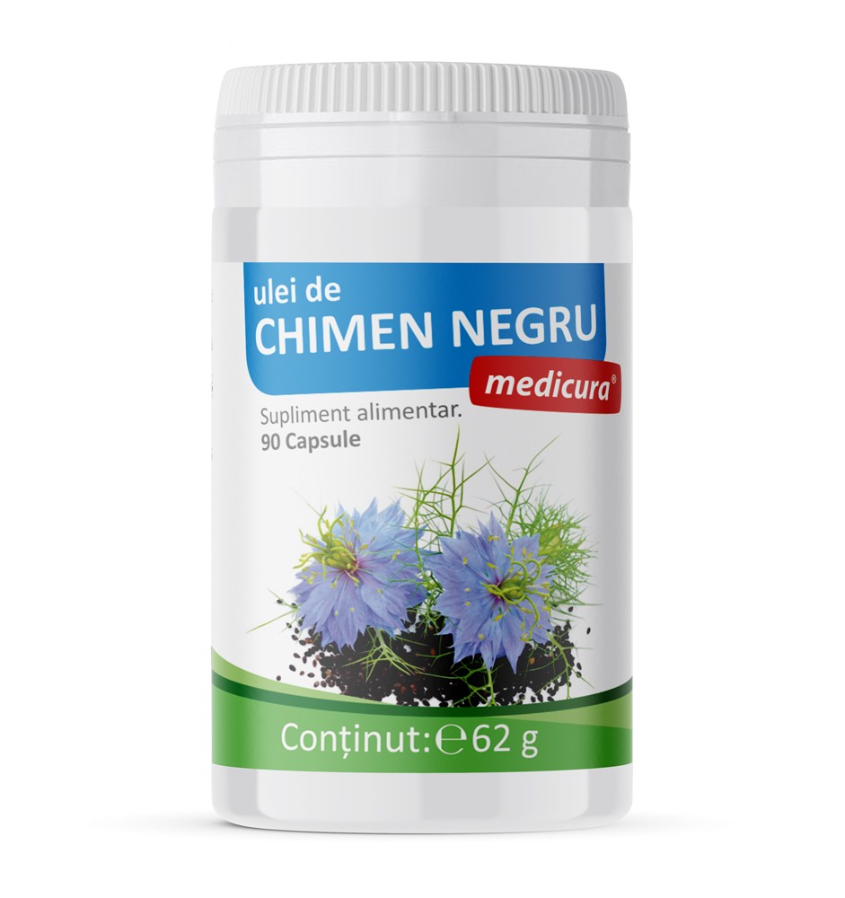 Ulei de chimen negru, 90 capsule Medicura