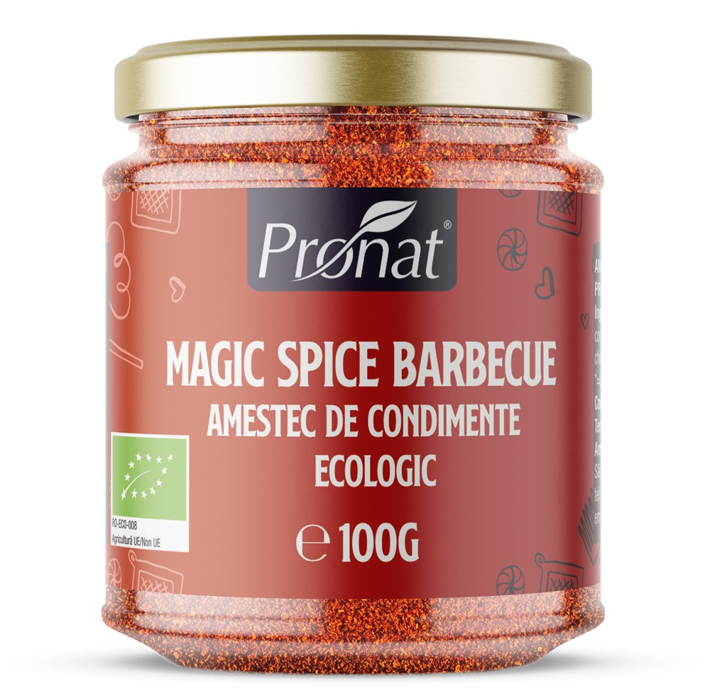 Magic Spice Barbeque, Amestec de condimente bio, 100g Pronat