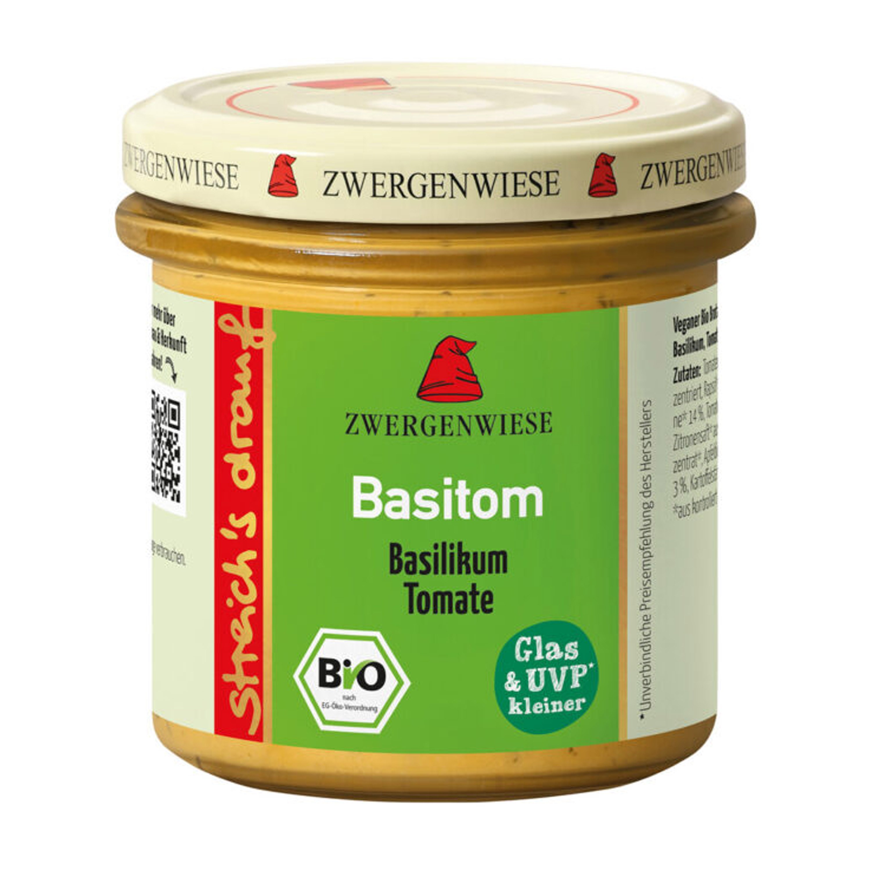 Crema tartinabila bio vegetala Basitom, 135g Zwergenwiese