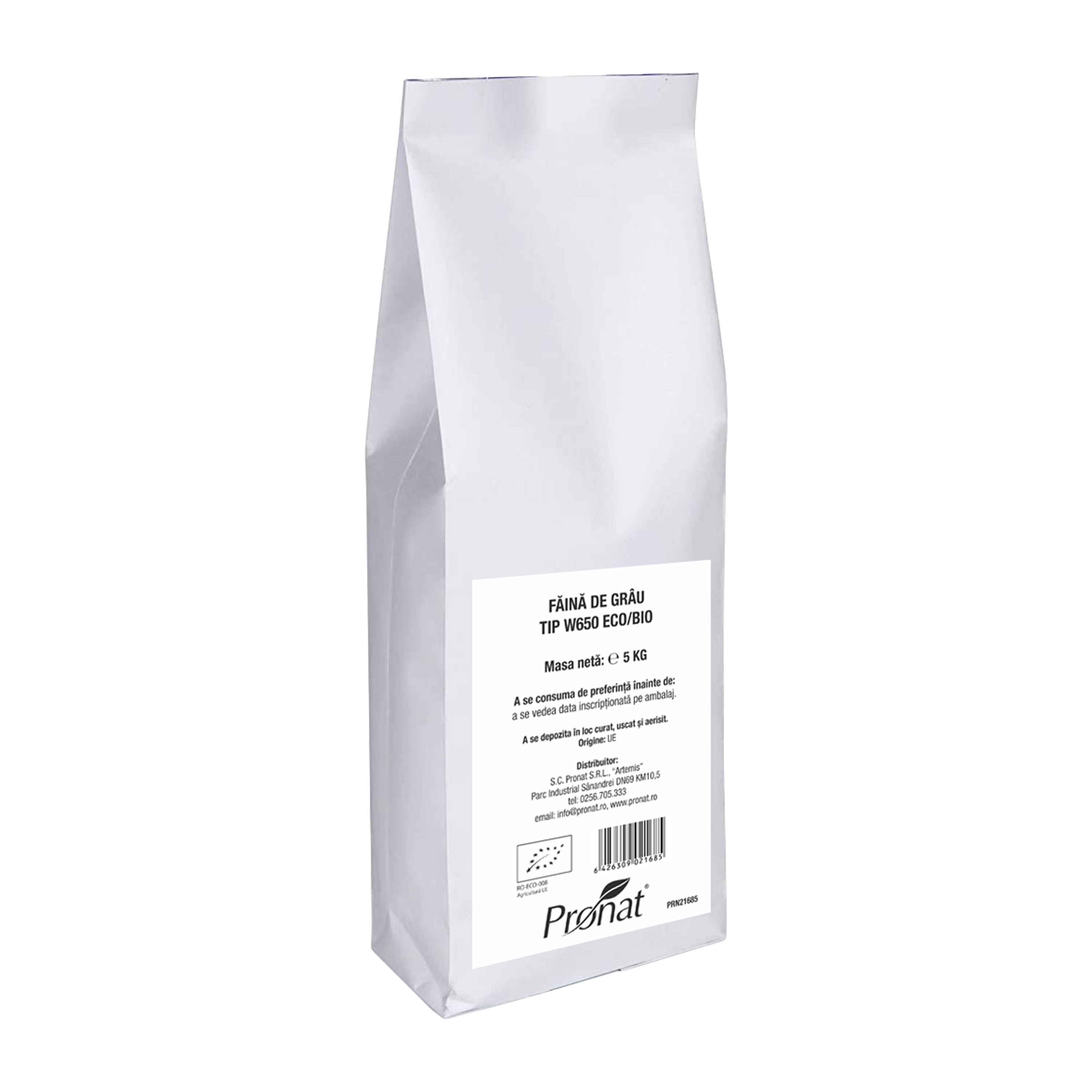 Faina de grau bio tip W650, 5kg Pronat