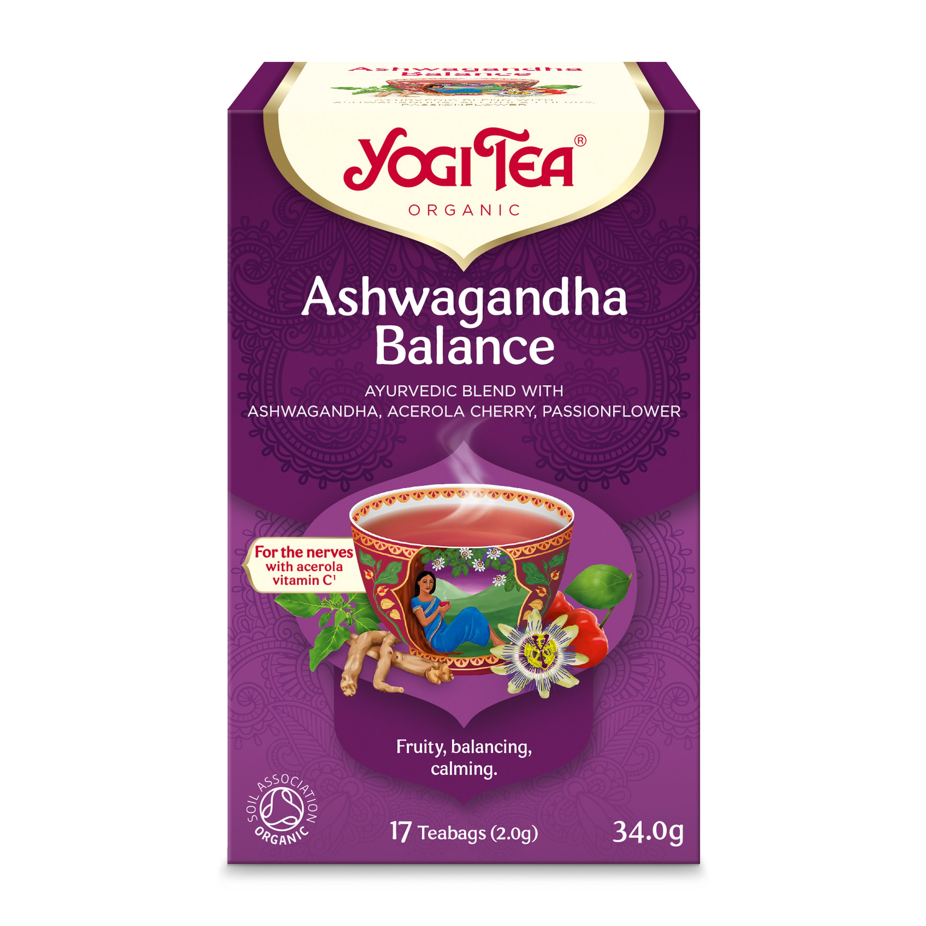 Ceai bio Ashwagandha Balance 17 pliculete a 2,0, 34,0g Yogi Tea