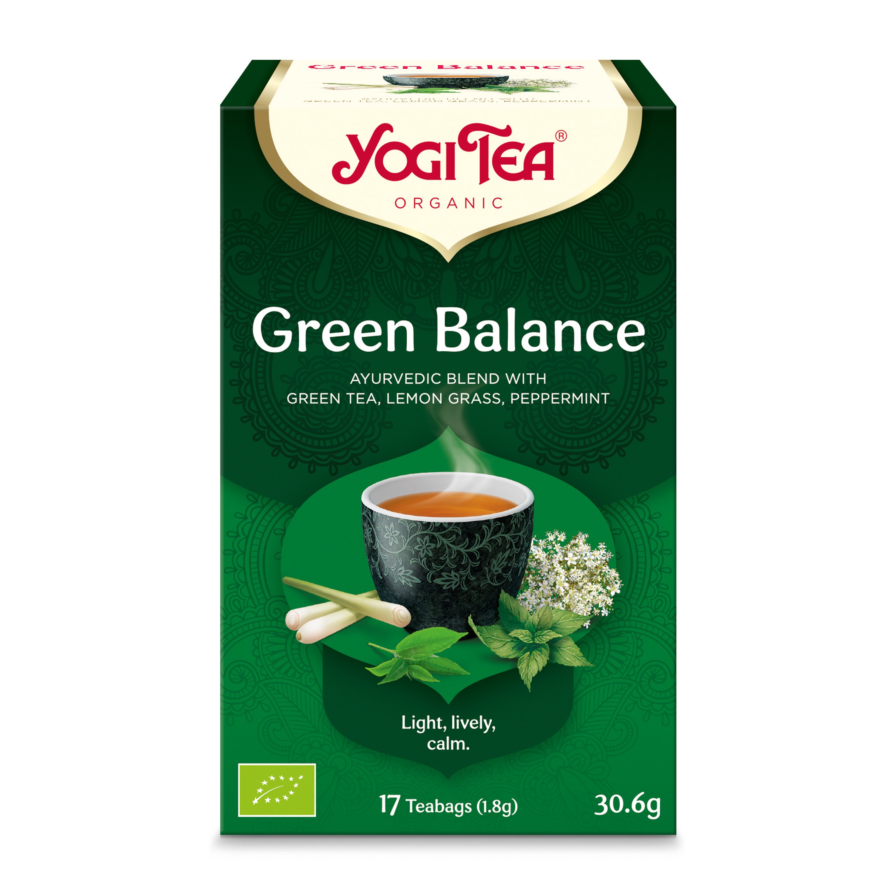 Ceai bio Echilibru Verde, 17 pliculete 30.6g Yogi Tea