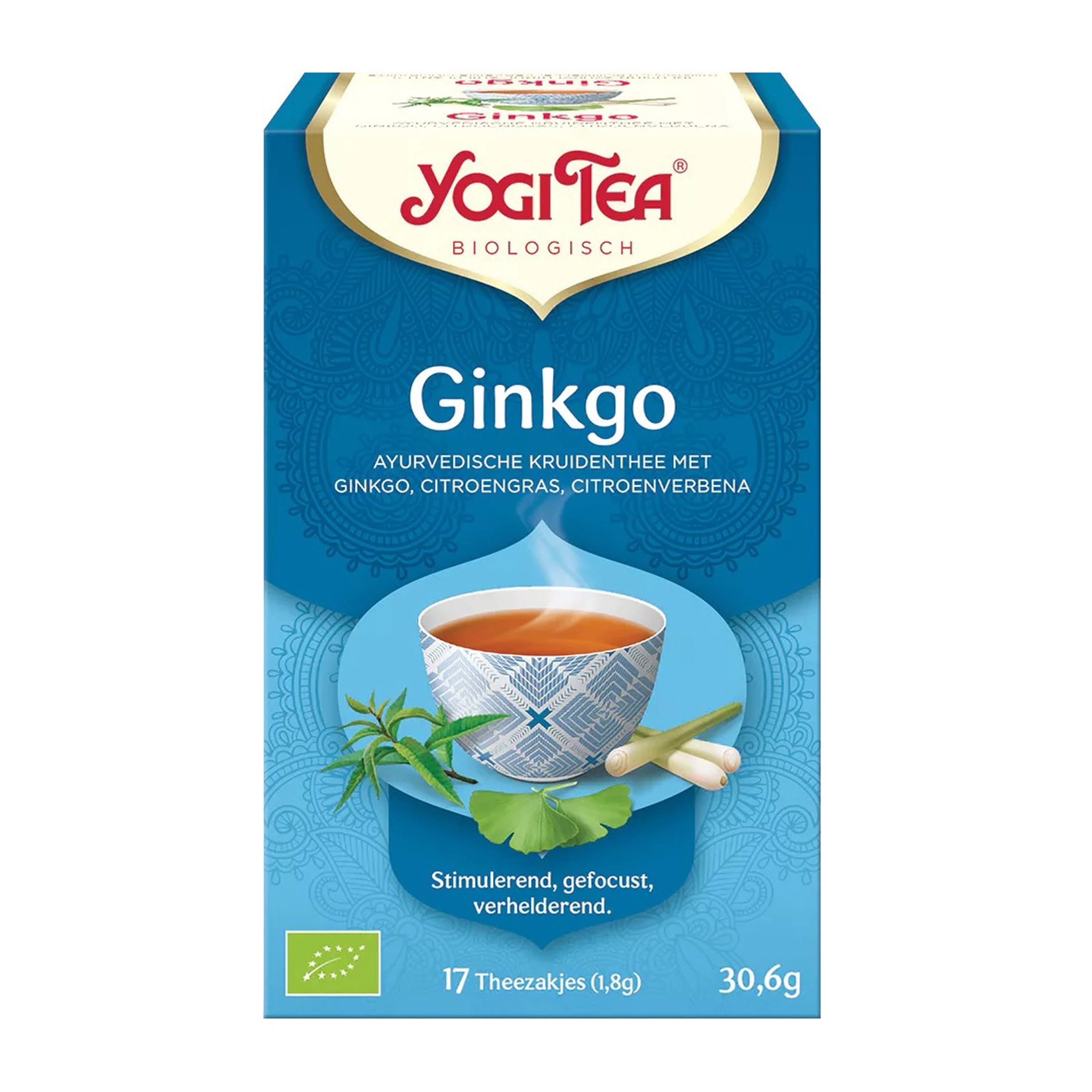Ceai bio Ginkgo, 17 pliculete 30.6g Yogi Tea