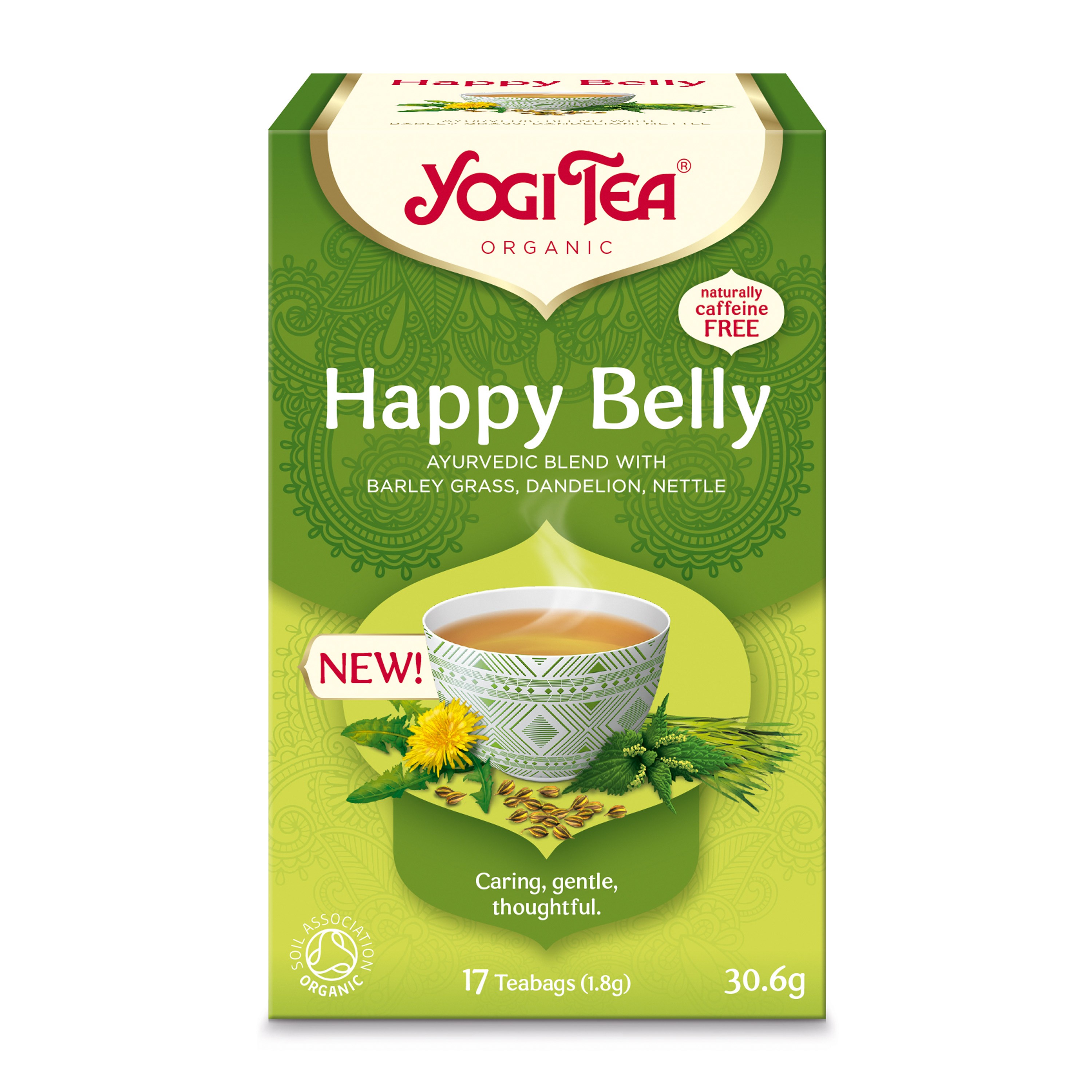 Ceai bio Happy Belly, 17 pliculete a 1,8g / 30,6 Yogi Tea