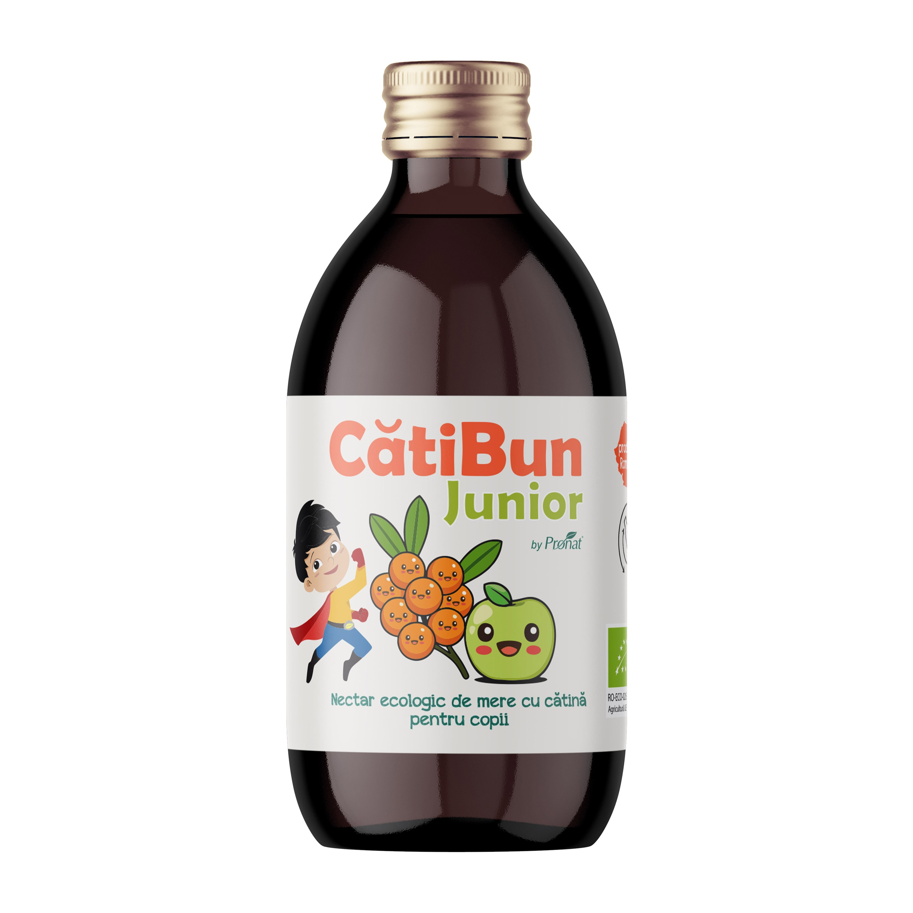 Nectar bio de mere cu catina, 250ml CatiBun Junior