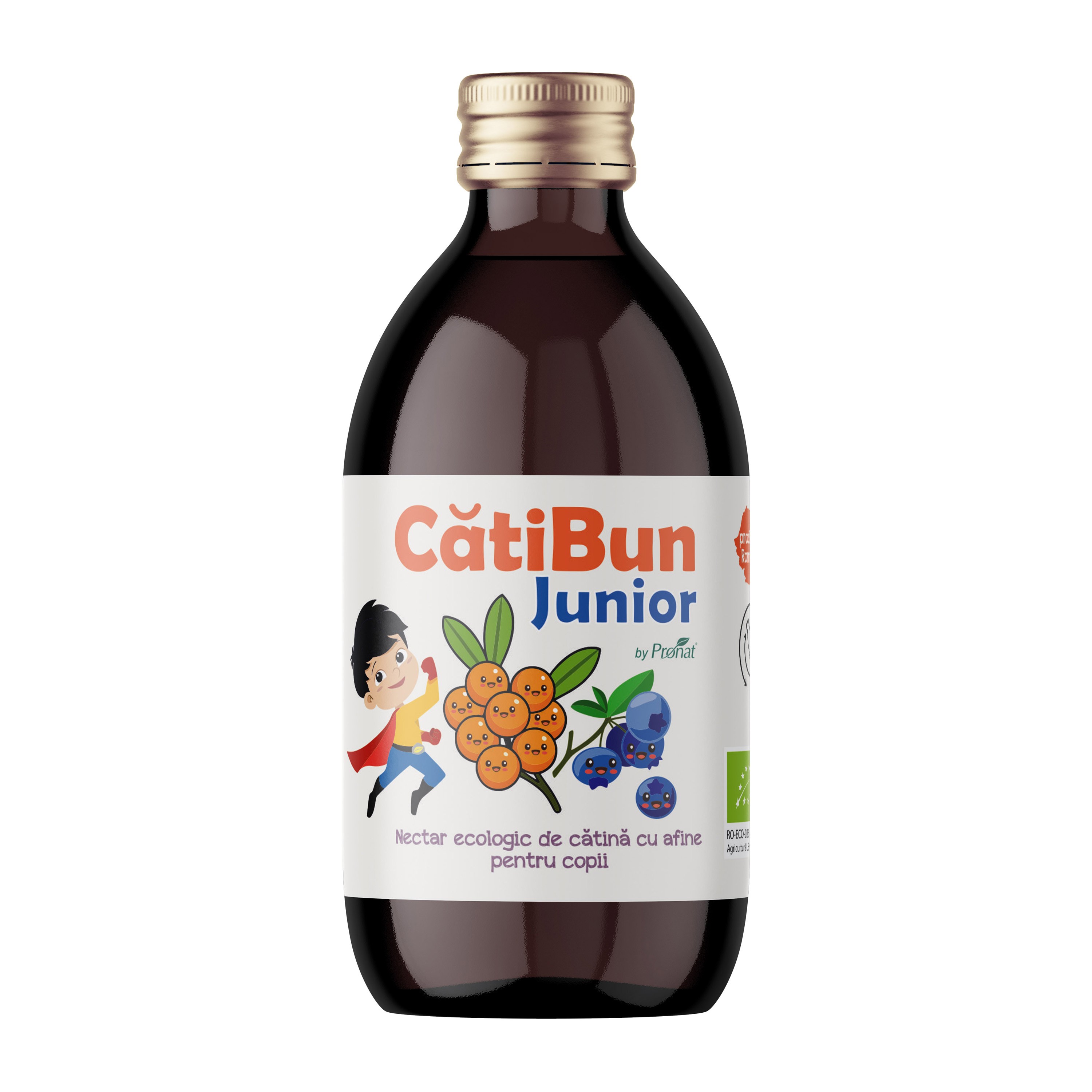 Nectar bio de catina cu afine, 250ml CatiBun Junior