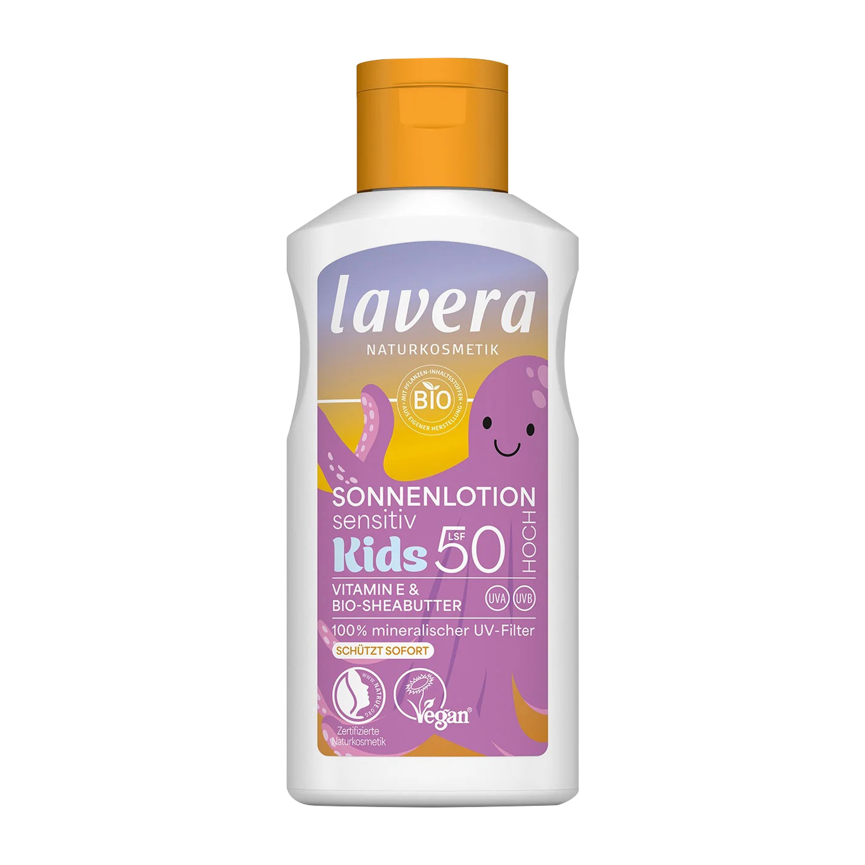 Lotiune cu protectie solara sensitiv pentru copii SPF 50, 100ml Lavera