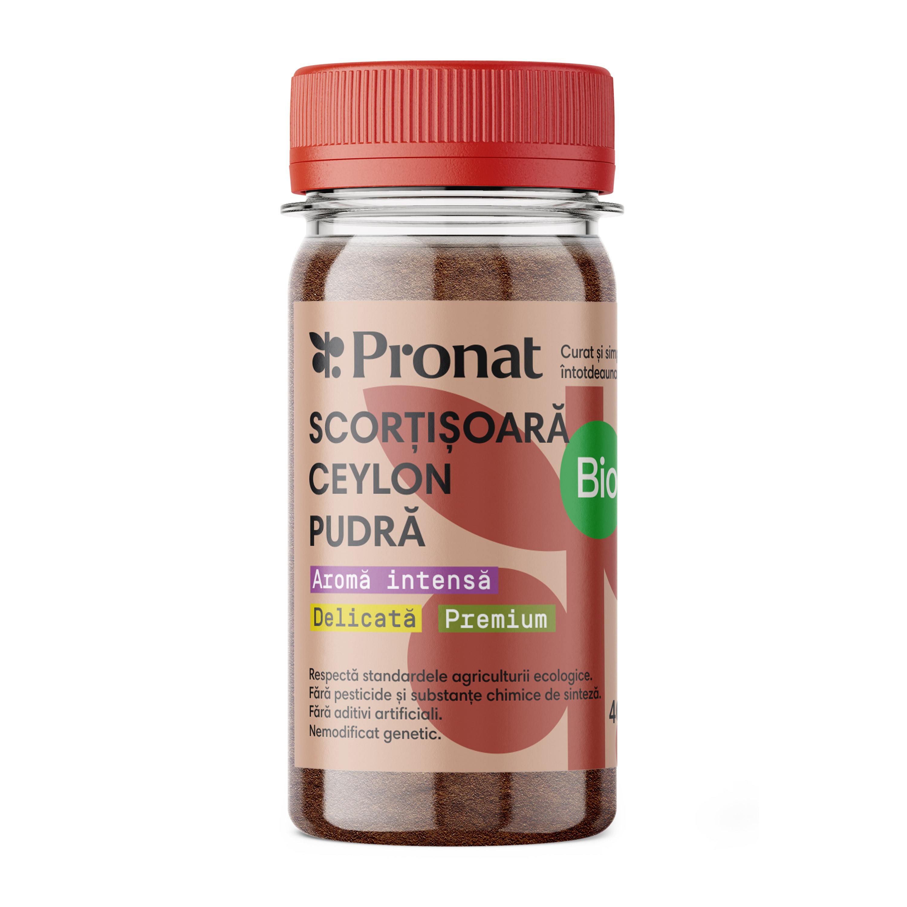 Scortisoara ceylon pudra bio, 40g Pronat