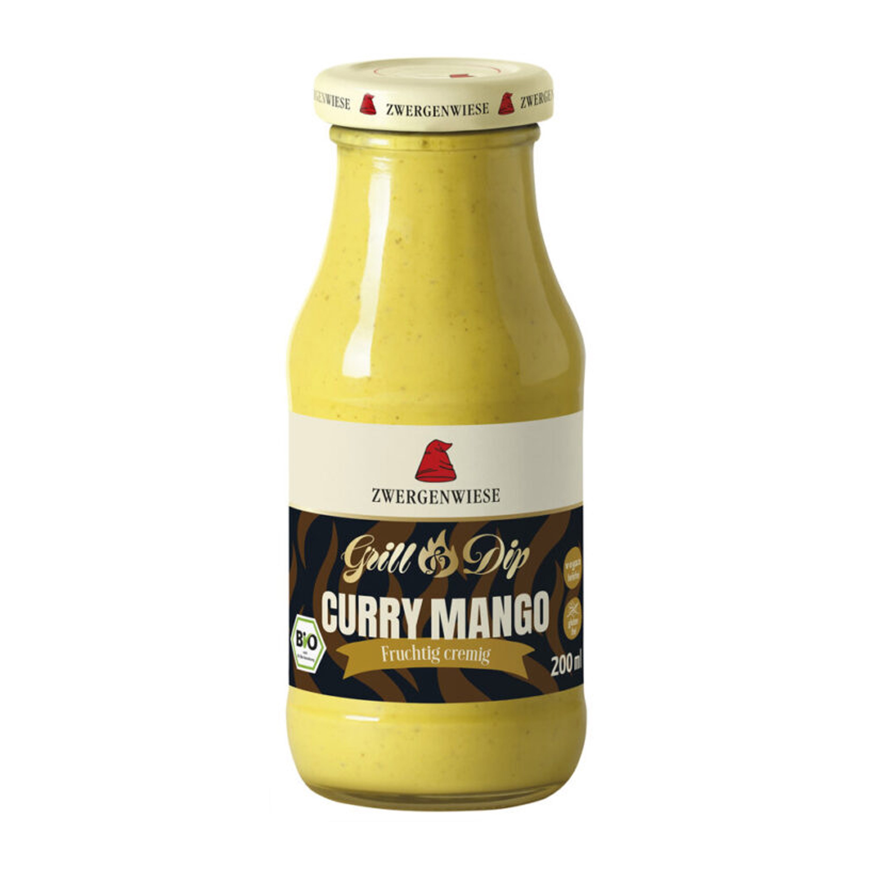 Sos bio Grill&Dip curry-mango, 200 ml Zwergenwiese