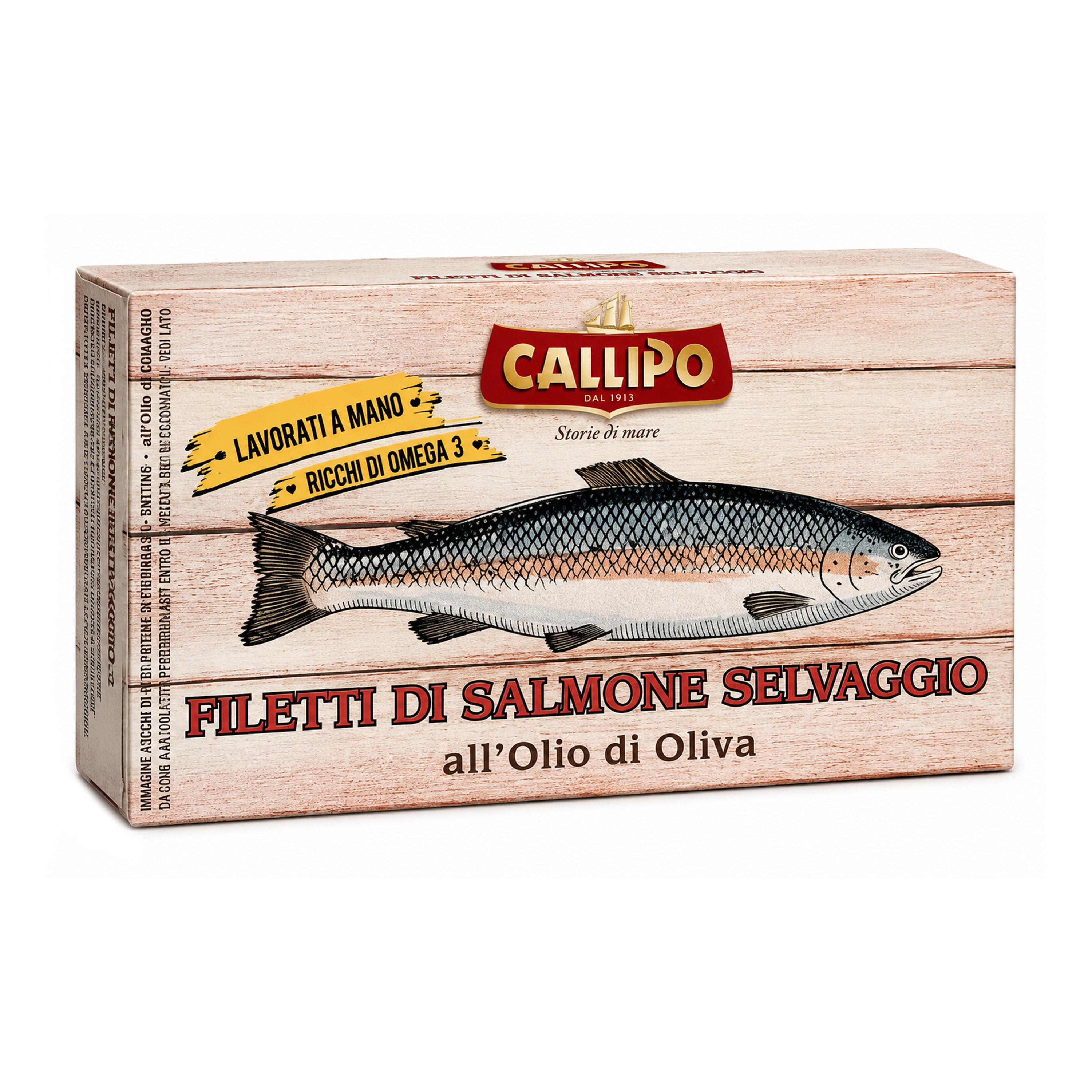 File de somon salbatic in ulei de masline, 120g Callipo