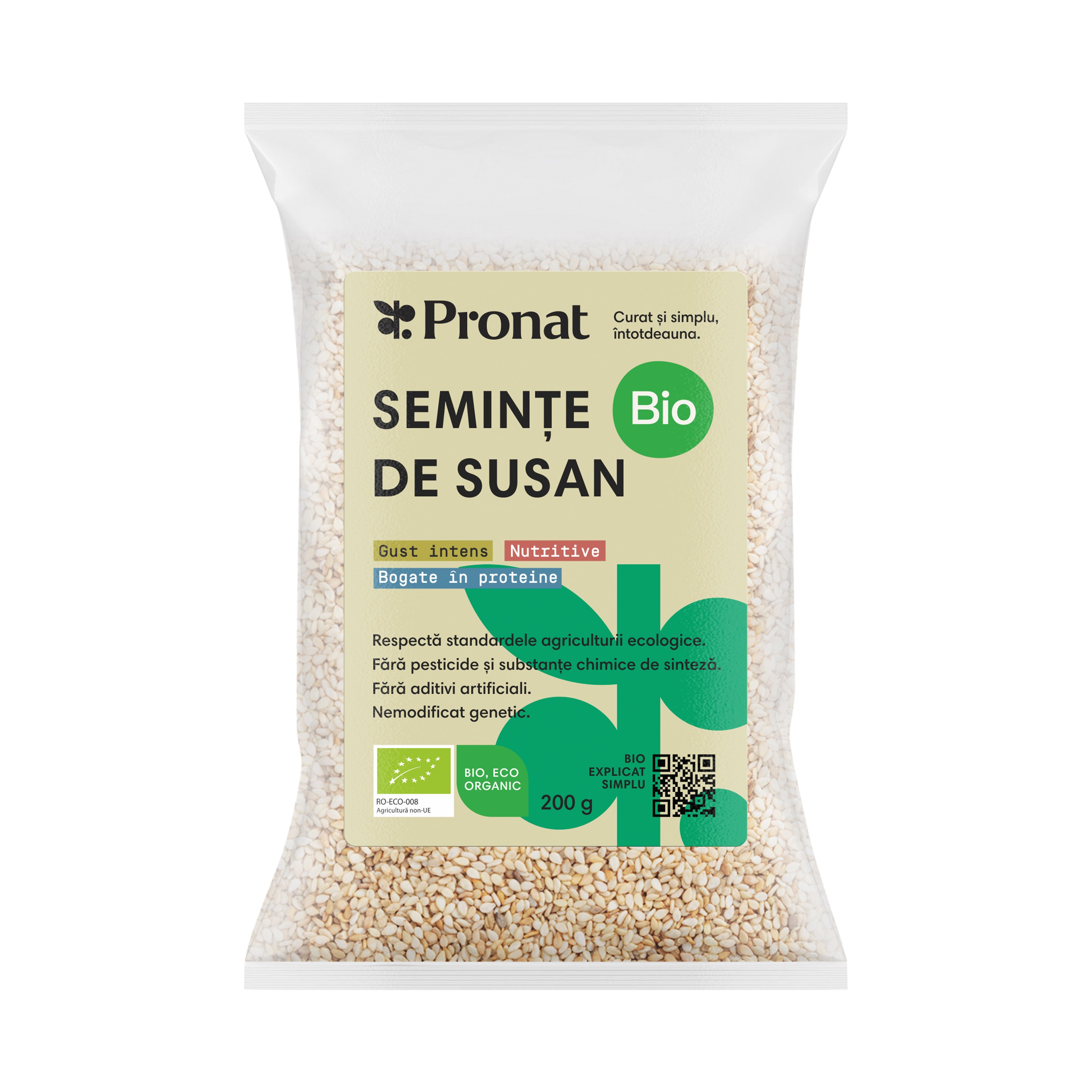 Seminte de susan bio, 200g Pronat